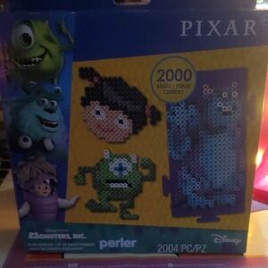 Disney Pixar Monsters Inc. Perler Bead Set - Blue, Green, and Purple